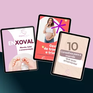 Imagem de capa para o Ebook Checklist + Ebook Gestação Trimestre a Trimestre + 10 conselhos