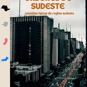 Imagem de capa para o Ebook SABORES DO SUDESTE: comidas típicas da região sudeste