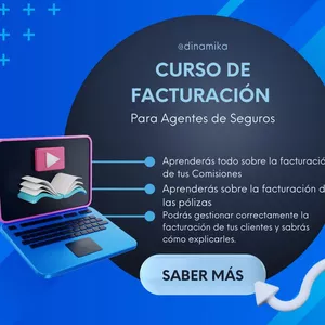 Imagen de portada para Curso online Facturación Agentes de Seguros México