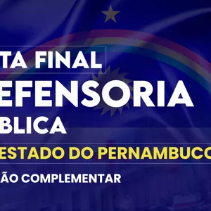 Imagem de capa para o Curso online RETA FINAL DPE/PE (VERSÃO COMPLEMENTAR)