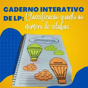 Imagem de capa para o Ebook Caderno interativo de LP: classificação quanto ao número de sílabas