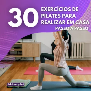 Imagem de capa para o Ebook EXERCÍCIOS DE PILATES PARA REALIZAR EM CASA