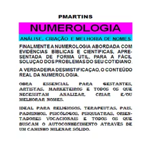 Imagem de capa para o Ebook Numerologia, análise, criação e melhoria de nomes 