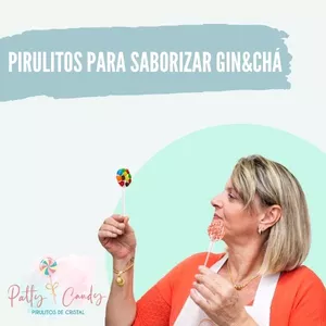 Curso Técnica de Pirulitos Para Saborizar Gin e Chá - Pirulitos feito 100% de Açúcar no Cristal  