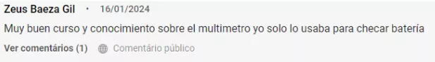 depoimento sobre o curso de multímetro do mecânico e professor Abel Klering