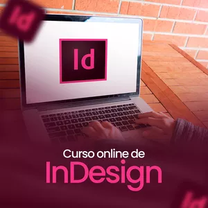 Imagem de capa para o Curso online InDesign  