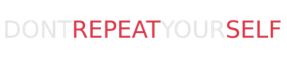 Don't repeat yourself logo