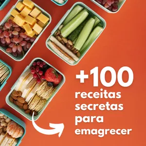 Imagem de capa para o Ebook + de 100 receitas secretas para emagrecer