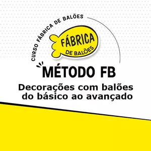 Imagem de capa para o Curso online CURSO DE DECORAÇÃO COM BALÕES DO BÁSICO AO AVANÇADO - MÉTODO FB