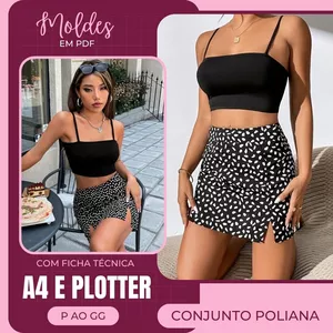 Imagem de capa para o Ebook Conjunto Poliana - Molde em PDF