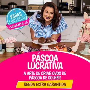 Imagem do curso Páscoa Lucrativa - A arte de fazer Ovos de Páscoa de Colher!