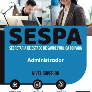 Imagem de capa para o Ebook Apostila SESPA 2023 - Administrador