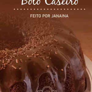 Imagem de capa para o Ebook Bolo Caseiros Afetivos