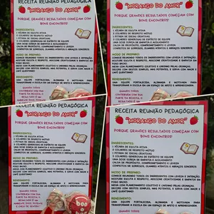 Imagem de capa para o Ebook CARTÃO REUNIÃO PEDAGÓGICA – MORANGO DO AMOR 🍓