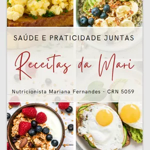 Imagem de capa para o Ebook Receitas da Mari Nutricionista