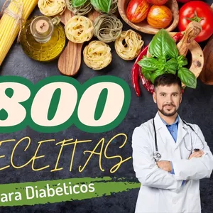 Imagem de capa para o Ebook 800 RECEITAS PARA DIABÉTICOS 