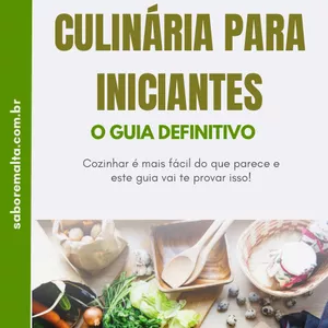Imagem de capa para o Ebook Culinária para Iniciantes - O Guia Definitivo
