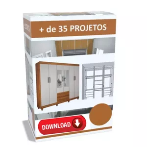 Imagem de capa para o Curso online 35 Projeto Guarda Roupas Móveis Armários Com Plano De Corte