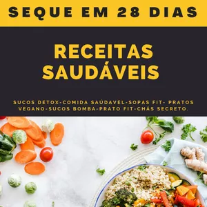 Imagem de capa para o Ebook Receitas Saudáveis para Emagrecer com Saúde (sem sofrimento)