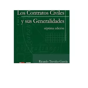 Imagen de portada para Ebook LOS CONTRATOS CIVILES Y SUS GENERALIDADES