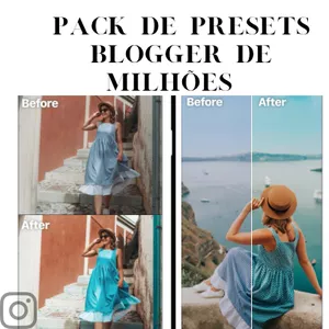 Imagem de capa para o Curso online Pack de Presets blogueira de milhões!