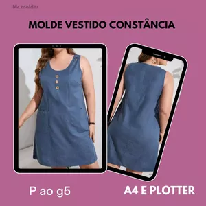 Imagem de capa para o Ebook Molde Vestido Constância 