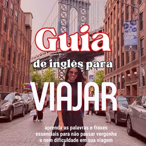 Imagem de capa para o Ebook Guia de inglês para Viajar