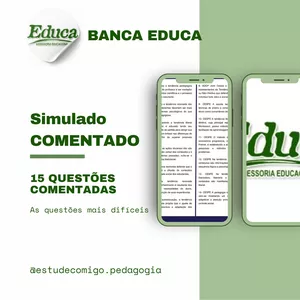 Imagem de capa para o Ebook CADERNO DE QUESTÕES BANCA EDUCA