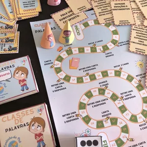 Imagem de capa para o Ebook JOGO DE TABULEIRO CLASSES DE PALAVRAS