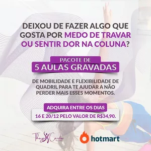 Imagem de capa para o Curso online Mobilidade e Flexibilidade de Quadril: 5 aulas de Pilates!