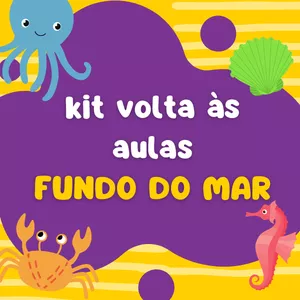 Imagem de capa para o Ebook KIT VOLTA ÀS AULAS - FUNDO DO MAR