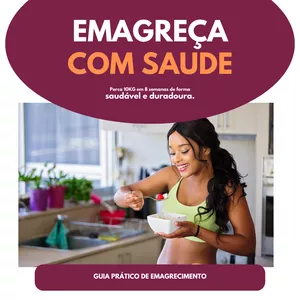 Imagem de capa para o Ebook Emagreça com Saúde