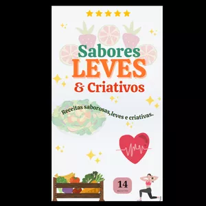Imagem de capa para o Ebook Sabores Leves e Criativos