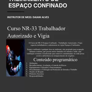 Imagem de capa para o Curso online Treinamento de espaço confinado