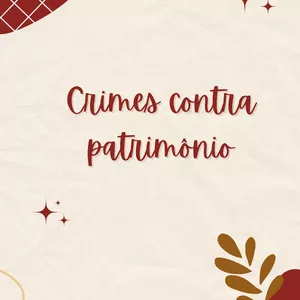 Imagem de capa para o Ebook Resumo: crimes contra o patrimônio 