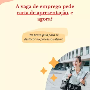 Imagem de capa para o Ebook E-book + template - Como fazer uma carta de apresentação e se destacar no processo seletivo?