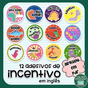 Imagem de capa para o Ebook FIGURAS DE INCENTIVO - INGLÊS