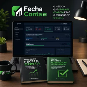 Kit Fecha Conta — Sistema de Gestão + 2 Cartilhas de Finanças