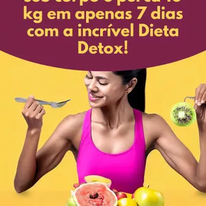 Imagem de capa para o Ebook Desintoxique seu corpo e perca 10 kg em apenas 7 dias com a incrível Dieta Detox!