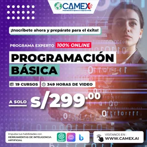 Imagen de portada para Curso online SUPER PACK ONLINE EN PROGRAMACIÓN BÁSICA
