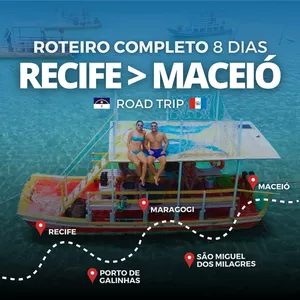 Imagem de capa para o Ebook Roteiro 8 dias de Recife até Maceió