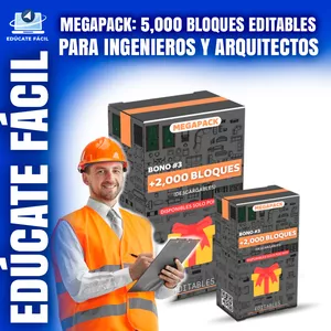Imagen de portada para Curso online MEGAPACK: 5,000 Bloques Editables para Ingenieros y Arquitectos