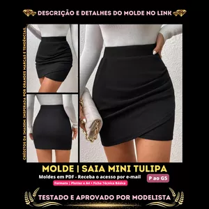 Imagem de capa para o Curso online [Molde em PDF] - Saia Mini Tulipa. ID 2928935