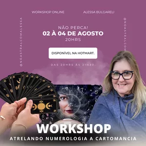 Imagem de capa para o Evento online ATRELANDO A NUMEROLOGIA A CARTOMANCIA