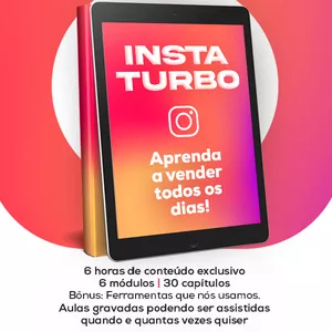 Imagem principal do produto Curso Insta Turbo - Aprenda a Vender todos os Dias pelo Instagram 