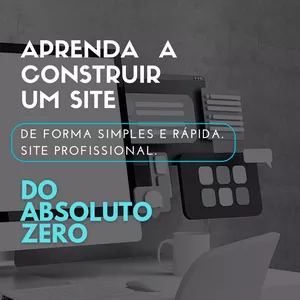 Imagem de capa para o Curso online Como criar um site 
