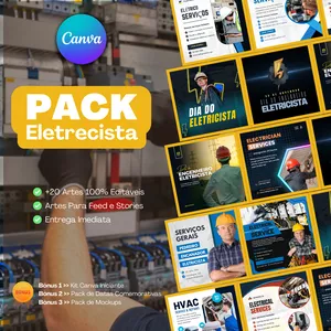 Pack Canva Para Eletrecista
