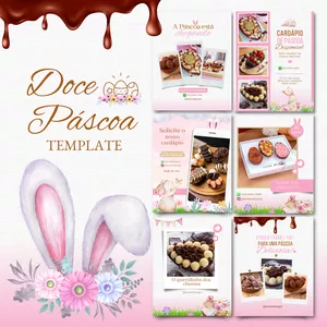 Imagem de capa para o Curso online Doce Páscoa - Template