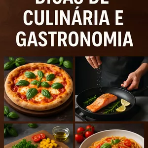 Imagem de capa para o Ebook Ebook dicas de culinárias e gastronomia