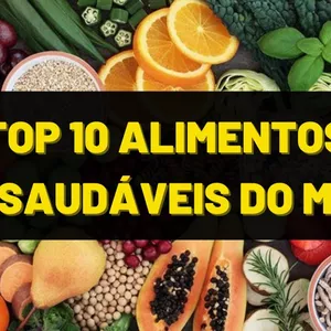 Imagem de capa para o Ebook Top 10 Alimentos que fazem você se sentir mais completo por mais tempo